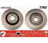 TRW DF4222S Disco freno