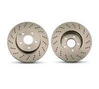TRW Disco freno DF4813S anteriore ventilato perforato 1 pezzo