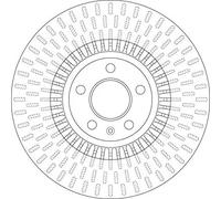 TRW Disco freno DF6216 anteriore ventilato 1 pezzo