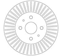 Disco freno TRW DF6407 anteriore, ventilato, 1 Pezzo