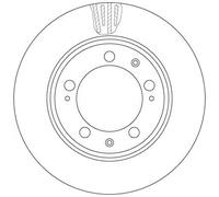 TRW DF6484S Disco freno