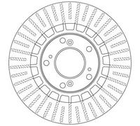 Disco freno TRW DF6493 per HONDA S2000 (AP) 2.2 2003-