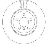 Disco freno TRW DF6610S posteriore, ventilato, altamente carbonizzato, 1 Pezzo