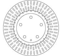 Disco freno TRW DF6670 posteriore, ventilato, 1 Pezzo