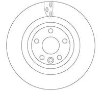 Disco freno TRW DF6706S posteriore, ventilato, 1 Pezzo