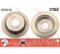 TRW DF6710 Disco freno