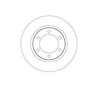 2x Disco freno ventilato DF6726S TRW per TOYOTA HILUX VII Pick-up