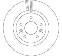 Disco freno TRW DF6786 anteriore, ventilato, 1 Pezzo