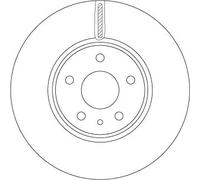 2X Discofreno Trw DF6811 per Ford Assale Anteriore
