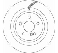 2x Disco freno ventilato DF6826S TRW per MERCEDES-BENZ CLASSE E T-Model CLS