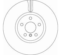 2x Disco freno ventilato DF6845S TRW per MINI MINI CLUBMAN MINI Cabriolet MINI