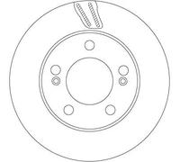 TRW Disco freno DF6878S ventilato anteriore Ø294 mm - 2 pezzi