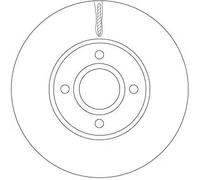 2x Disco freno ventilato DF6898 TRW per FORD ECOSPORT