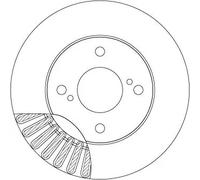 2x Disco freno ventilato DF6990 TRW per SUZUKI IGNIS III