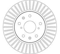 Disco freno TRW DF7398 anteriore, ventilato, 1 pezzo