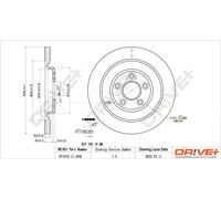 2x Disco freno ventilato DP1010.11.1658 Drve+ per JAGUAR XF I XJ XK II Coupé
