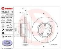 Disco freno BREMBO 9587511 anteriore, ventilato, altamente carbonizzato, 1 pezzo