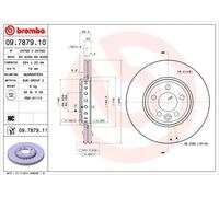 2x Disco freno ventilazione interna 09.7879.11 BREMBO per ROVER MG