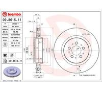 Disco freno BREMBO 9861511 posteriore, ventilato, altamente carbonizzato, 1 pezzo