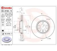 2x Disco freno ventilazione interna 09.9162.14 BREMBO per SAAB OPEL CADILLAC