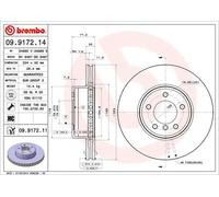 Brembo Disco freno 9917211 anteriore ventilato altamente carbonizzato 1 pezzo