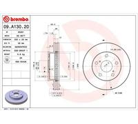 Brembo Disco Freno 09A13020
