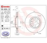 2x Disco freno ventilazione interna 09.A454.11 BREMBO per OPEL ASTRA H GTC