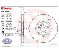 2x Disco freno ventilazione interna 09.A542.11 BREMBO per BMW X5