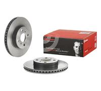 Brembo Disco freno 09.A707.11 Anteriore 255 mm Ventilazione interna Verniciatura UV Set di 2