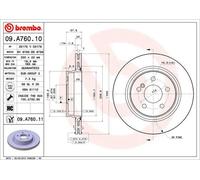 2x Disco freno ventilazione interna 09.A760.11 BREMBO per MERCEDES-BENZ