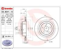 BREMBO 09.B041.11 Disco freno