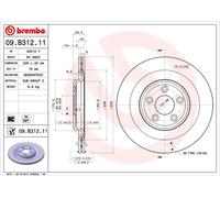 2x Disco freno ventilazione interna 09.B312.11 BREMBO per JAGUAR DAIMLER