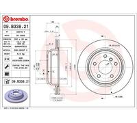 2x Disco freno ventilazione interna 09.B338.21 BREMBO per BMW 3 Touring X1 3 1