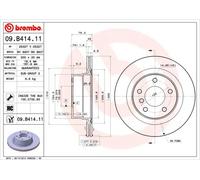 09.B414.11 Disco freno Brembo