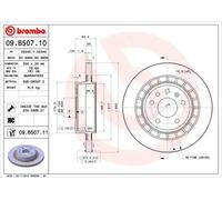 2x Disco freno ventilazione interna 09.B507.11 BREMBO per SAAB 9-5 9-5 Familiare