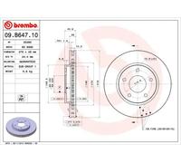 BREMBO 09.B647.11 Disco freno