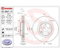2x Disco freno ventilazione interna 09.B807.41 BREMBO per MERCEDES-BENZ CLASSE A
