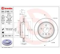 BREMBO 09.C180.11 Disco freno