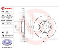 BREMBO Discofreno 09C39121