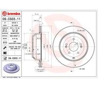 2x Disco freno ventilazione interna 09.C503.11 BREMBO per KIA SORENTO III