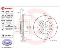 Disco freno BREMBO 09C54511 anteriore, ventilato, 1 Pezzo