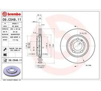 BREMBO 09.C548.11 Disco freno