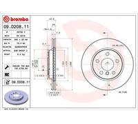2x Disco freno ventilazione interna 09.D208.11 BREMBO per BMW i3