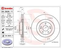 2x Disco freno ventilazione interna 09.D626.11 BREMBO per HYUNDAI i30 FASTBACK