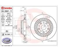 Brembo Disco freno 09.D691.11 ventilato Ø335 mm posteriore per Lexus LS 2 pezzi