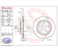 BREMBO Discofreno 09D76721