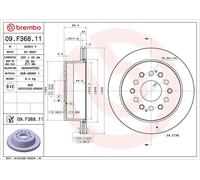 BREMBO 09.F368.11 Disco freno