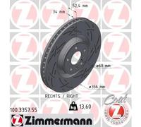 ZIMMERMANN 100.3357.55 Disco freno