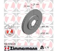 ZIMMERMANN 150.1258.20 Disco freno