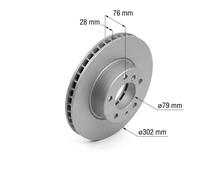 2x Disco freno ventilazione interna 150.1261.20 ZIMMERMANN per BMW 7 5 5 Touring